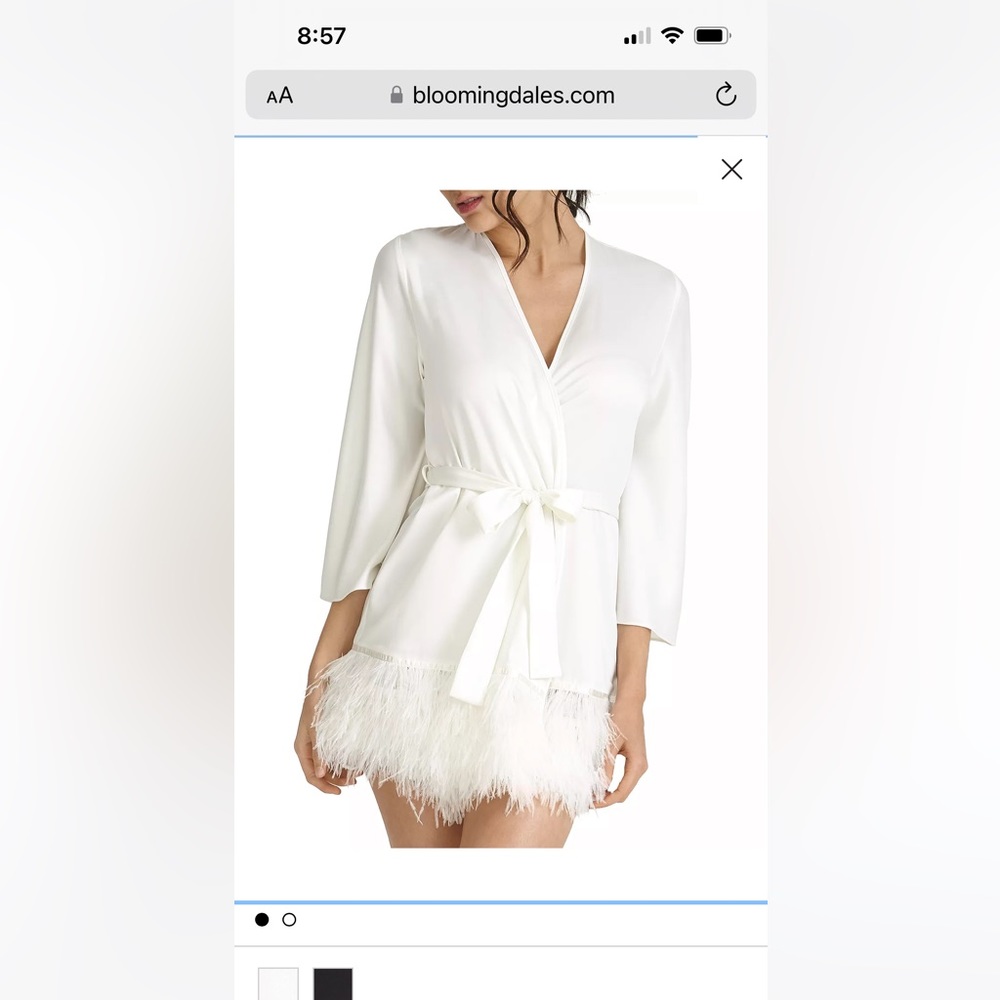 Rya Collection Feather “Swan Cover Up” Robe
